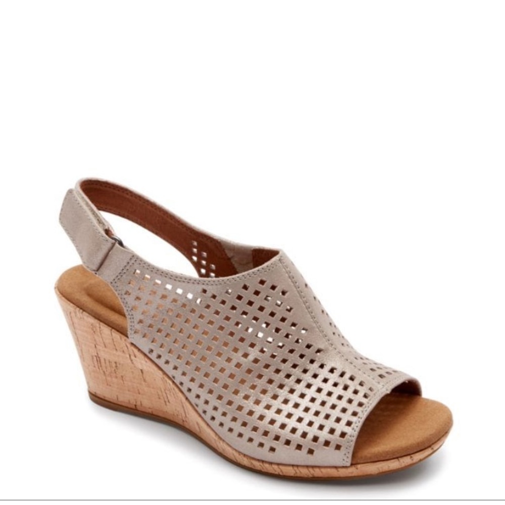 Brand new Rockport Sling Sandal. Khaki color